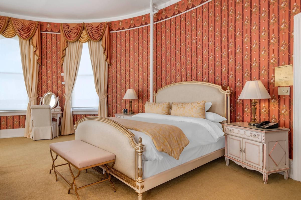 Premium bedding, down duvets, pillow-top beds, individually decorated