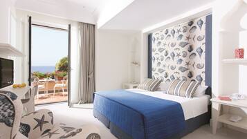 Deluxe-Doppel- oder -Zweibettzimmer, Balkon, Meerblick