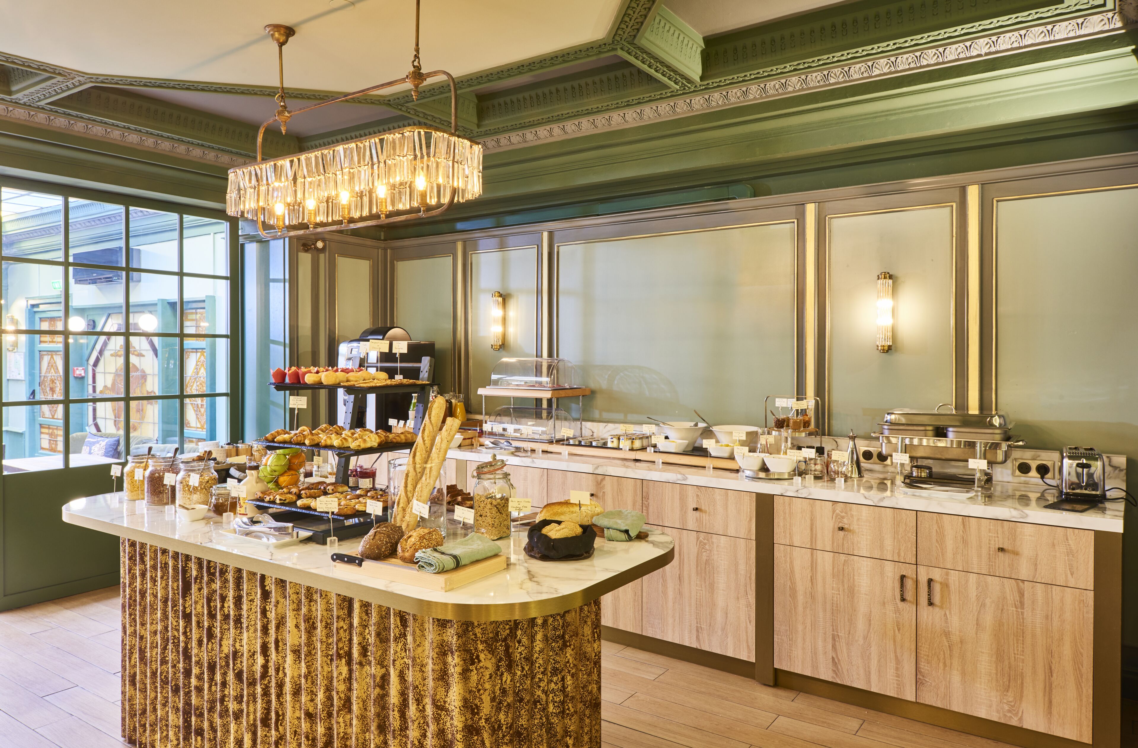 daily buffet breakfast (eur 18 per person)