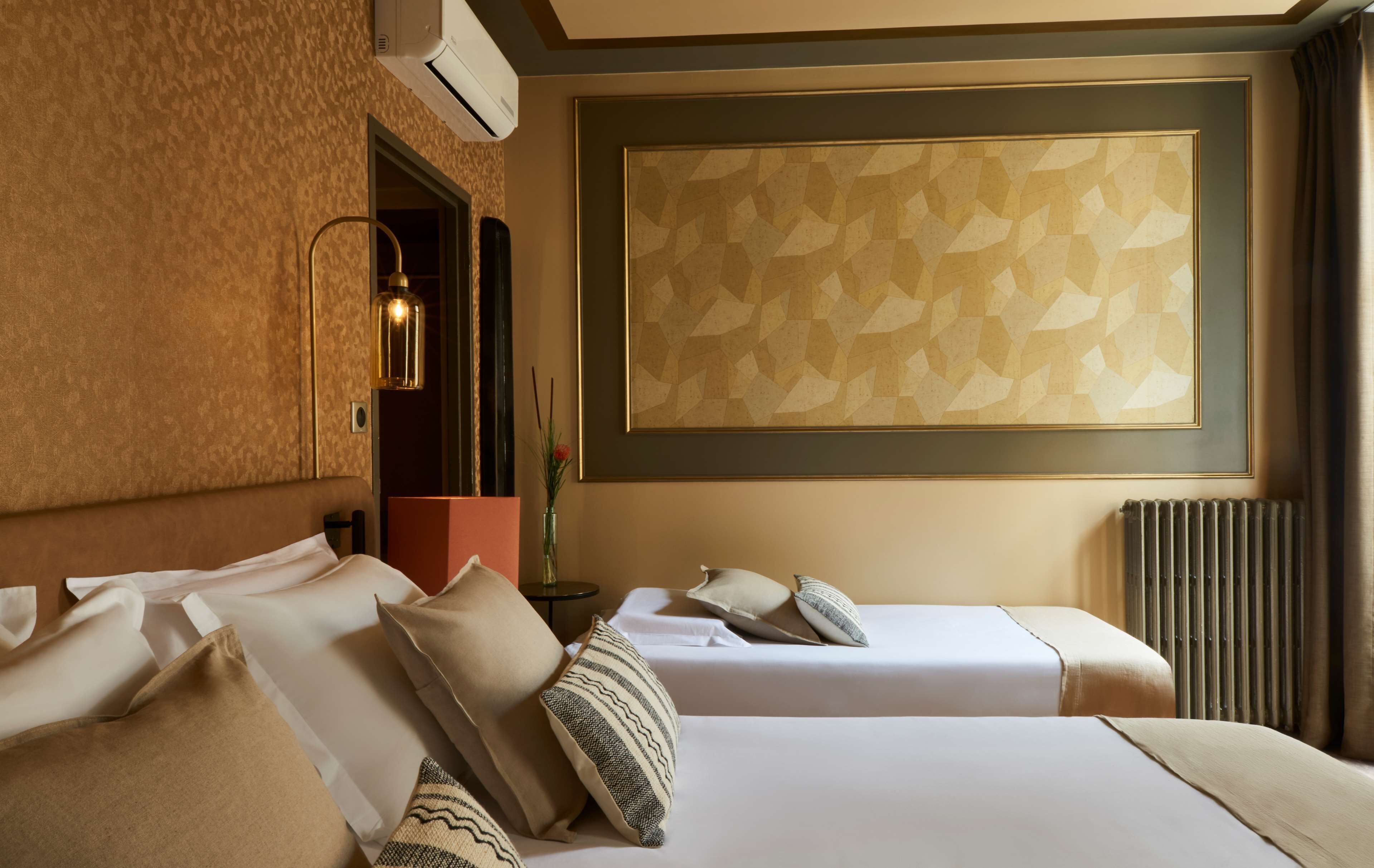 deluxe triple room | in-room safe, desk, laptop workspace, soundproofing