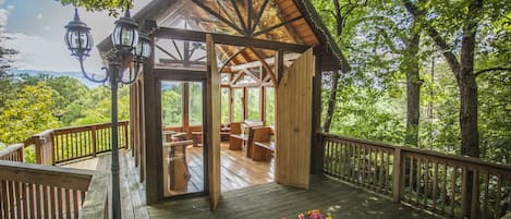 Aussenbereich für Hochzeiten