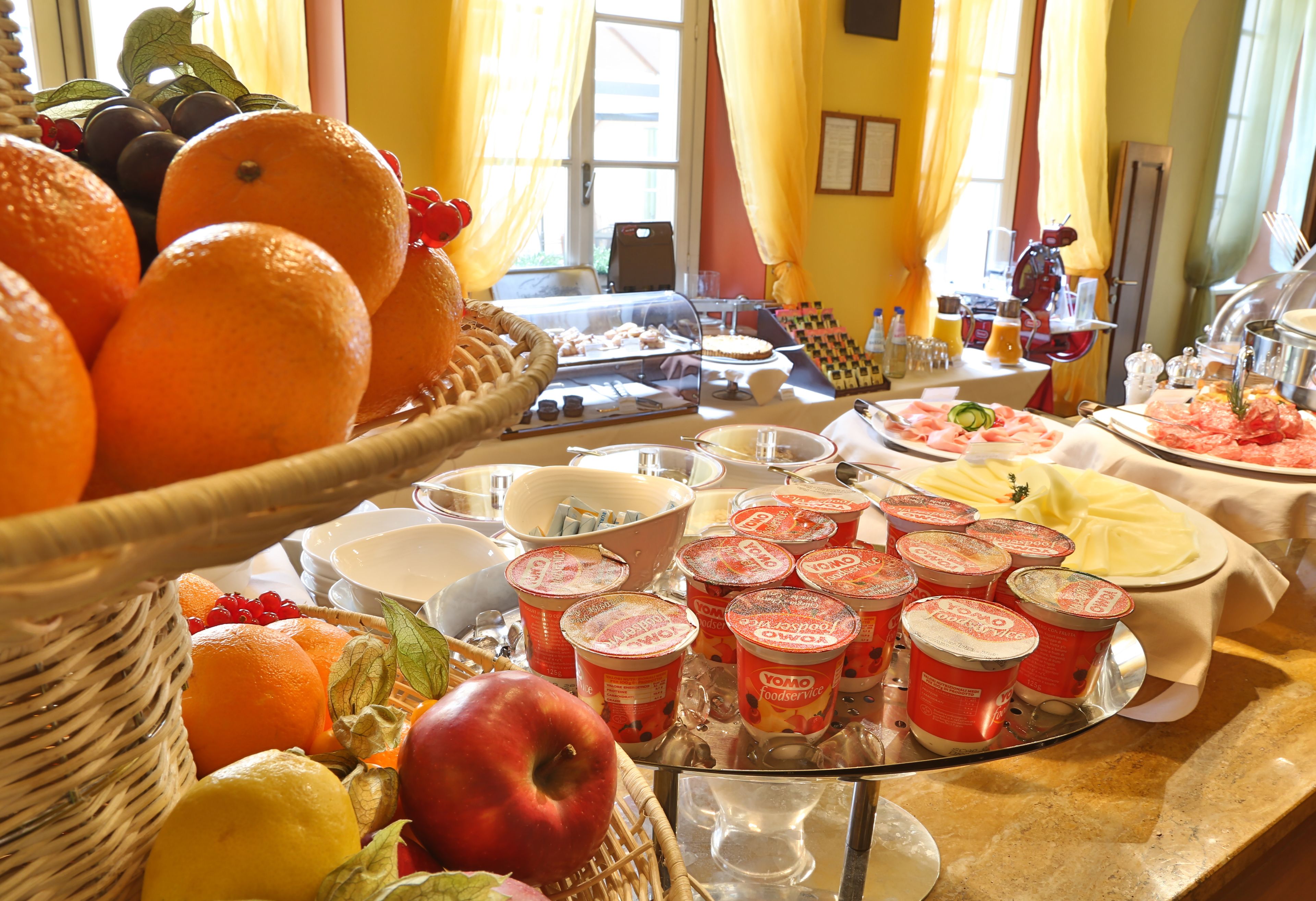 daily buffet breakfast (eur 14 per person)
