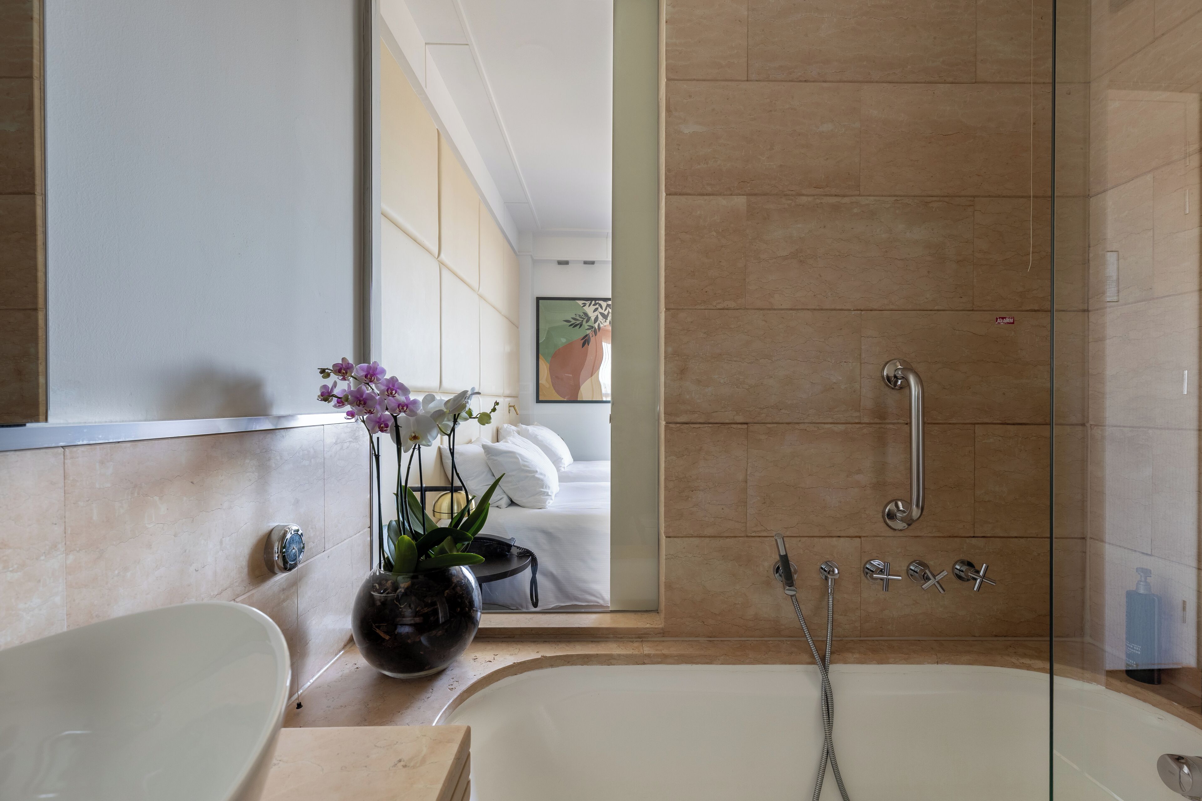 junior suite, 1 king bed (family) | bathroom | shower, free toiletries, hair dryer, slippers