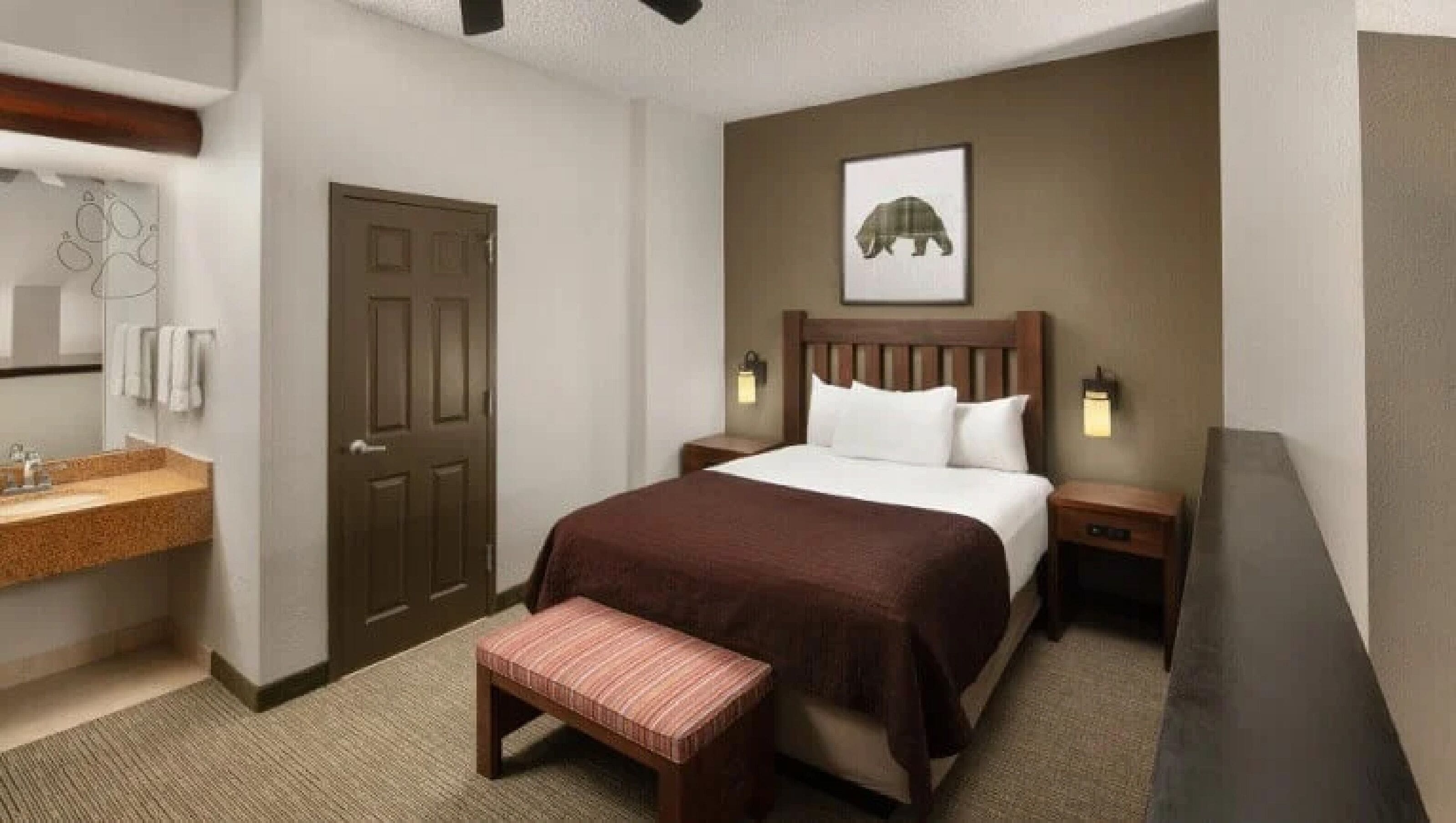 In-room safe, desk, laptop workspace, iron/ironing board