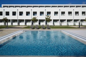 Indoor pool, 2 outdoor pools, pool umbrellas, sun loungers