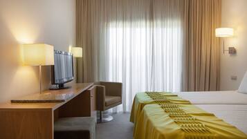 1 dormitorio, escritorio, cortinas opacas y sistema de insonorización