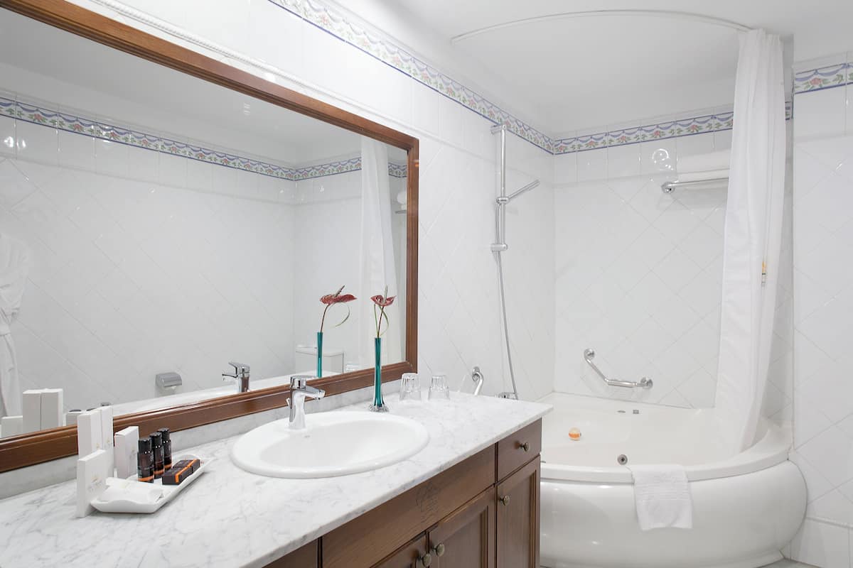 free toiletries, hair dryer, bidet, towels