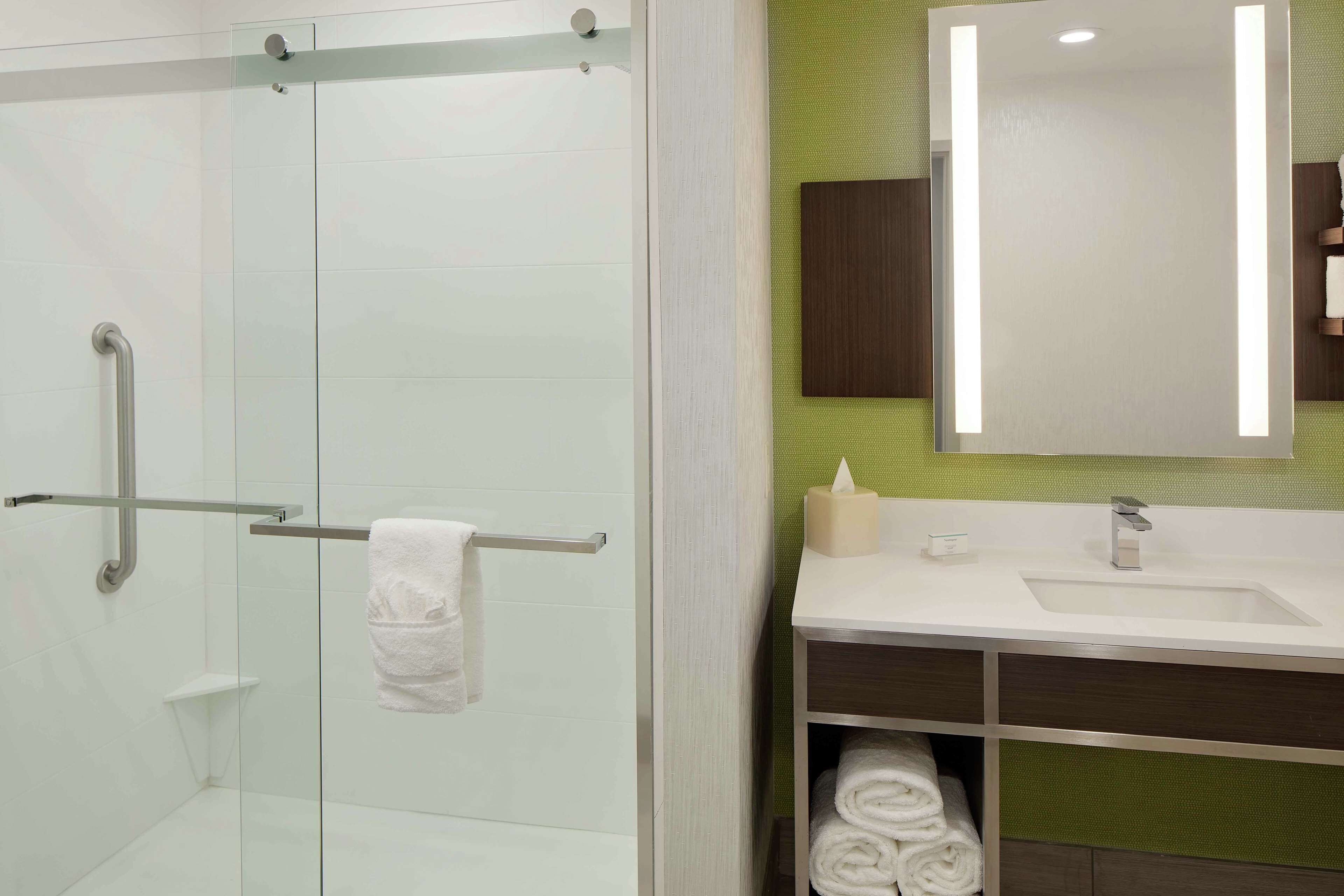 suite, 1 bedroom, non smoking | bathroom | free toiletries, hair dryer, towels, soap