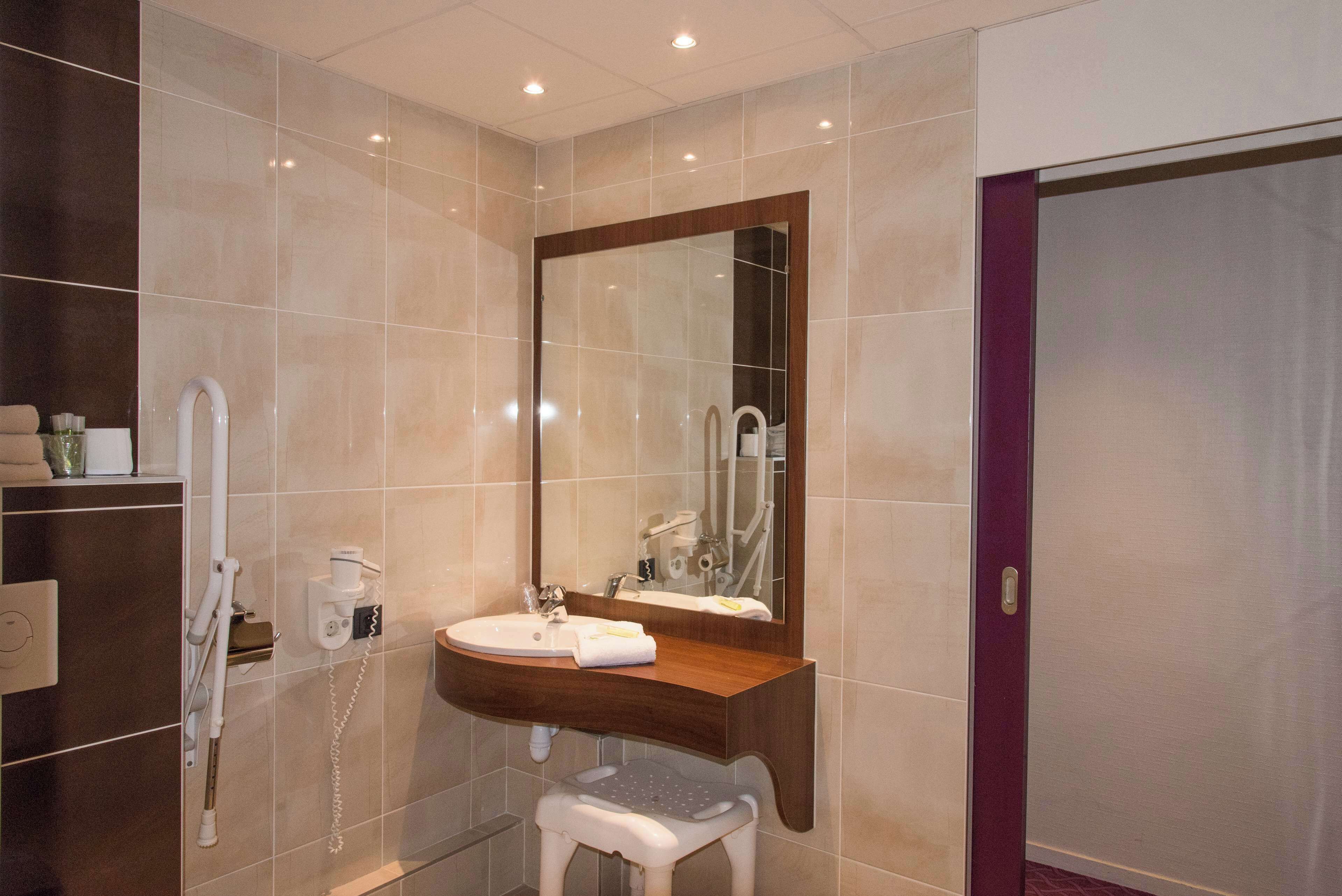 family room | bathroom | free toiletries, hair dryer, towels