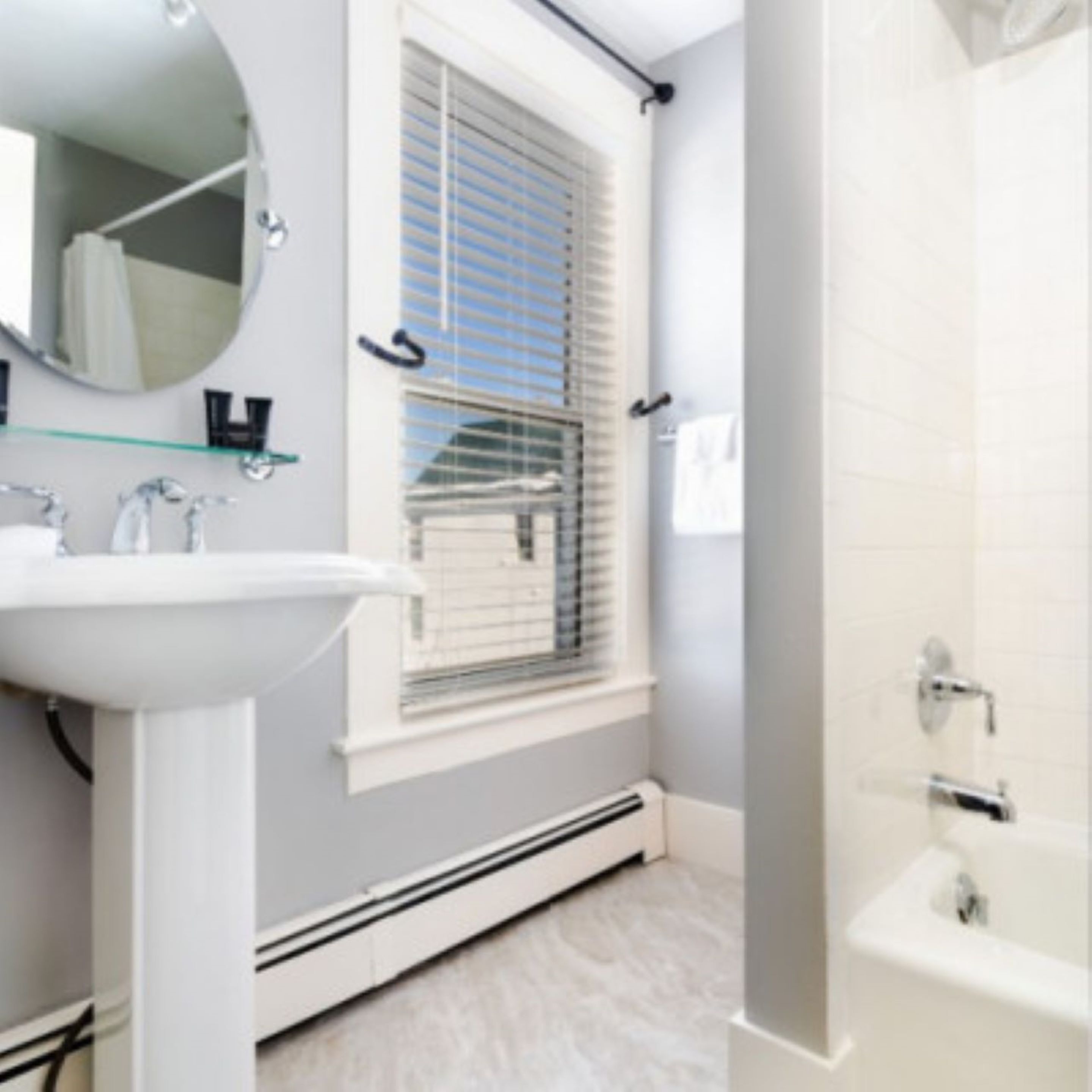 room, 1 queen bed with sofa bed | bathroom | free toiletries, hair dryer, towels, soap