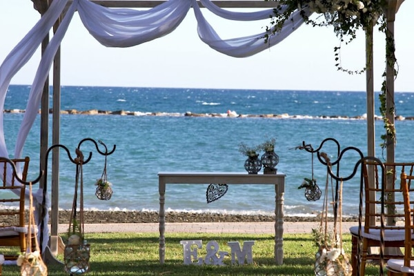 Outdoor wedding area