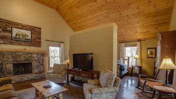 Cabana superluxo, 1 cama King (Leconte) (Pet Friendly) | Roupas de cama premium, camas com colchões pillow-top