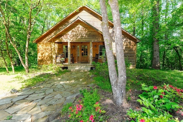 Luxe huisje, 1 kingsize bed (Leconte) (Pet Friendly) | Terras