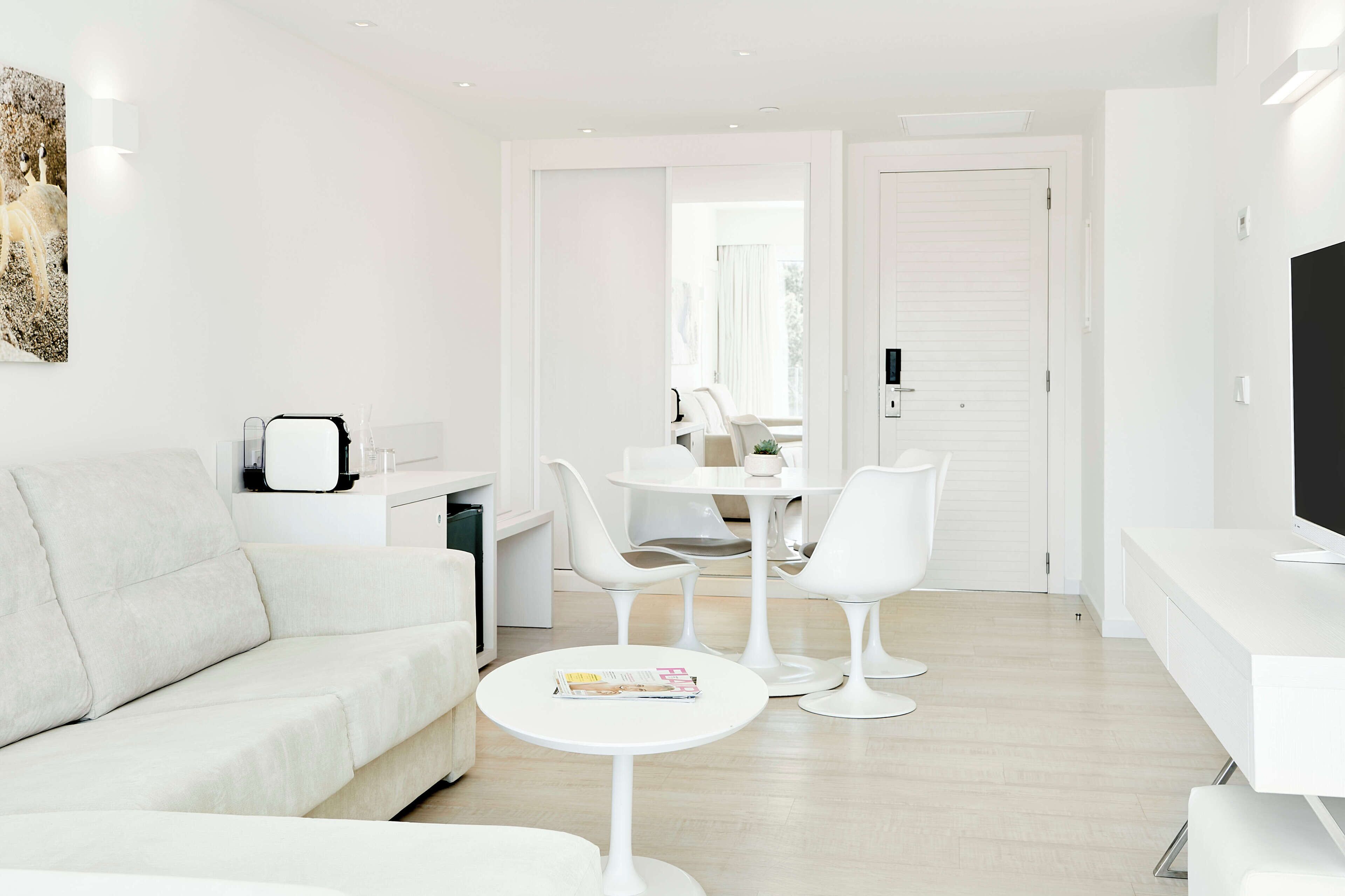 Individually decorated, individually furnished, desk, iron/ironing board