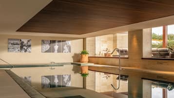 Hot tub, body treatments, aromatherapy, body wraps, body scrubs, facials