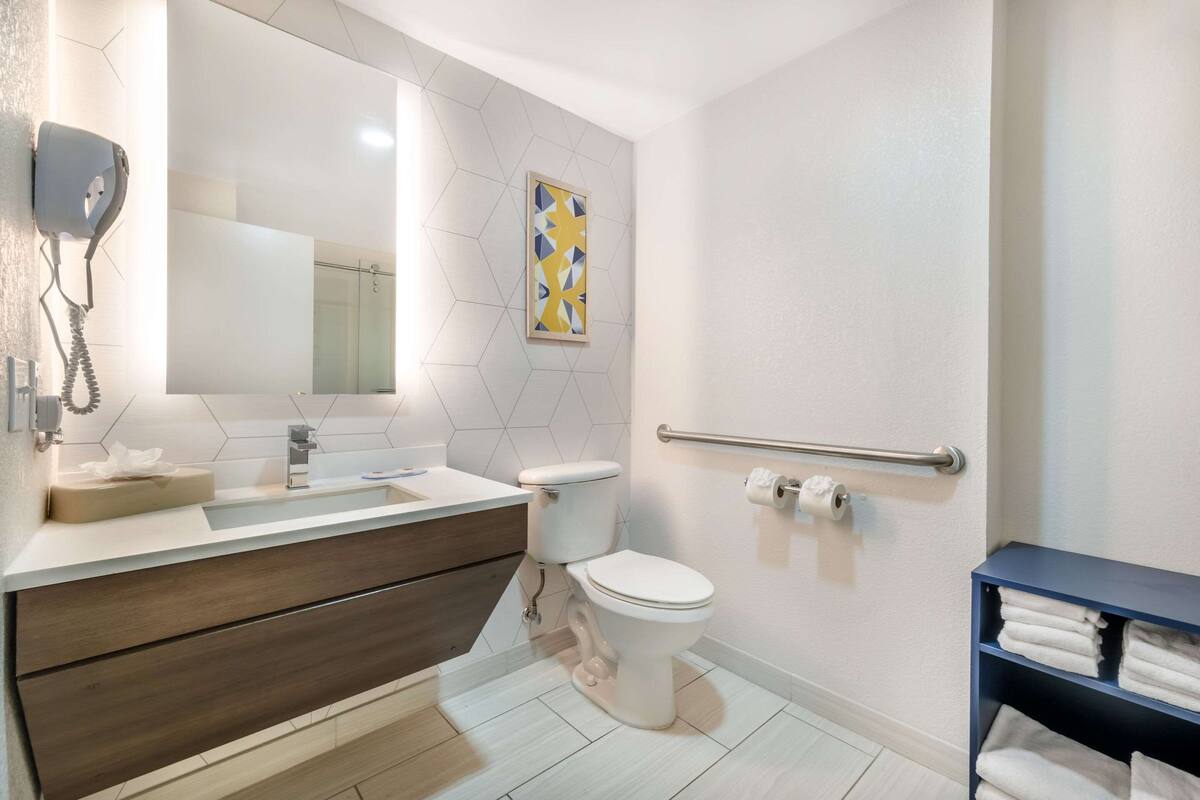 suite, 1 king bed with sofa bed, accessible, non smoking | desk, soundproofing, iron/ironing board, free cots/infant beds