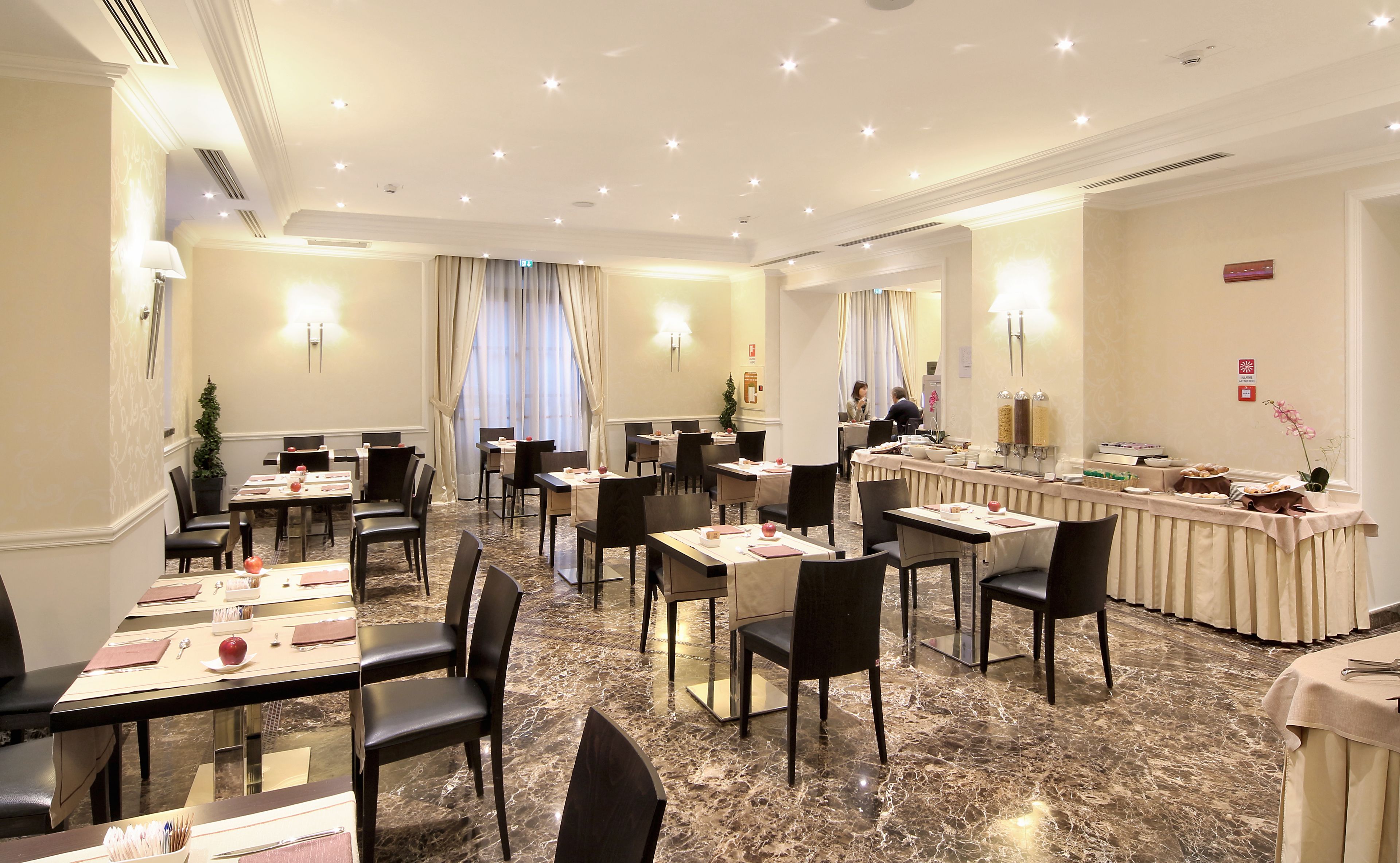 daily buffet breakfast (eur 12.00 per person)