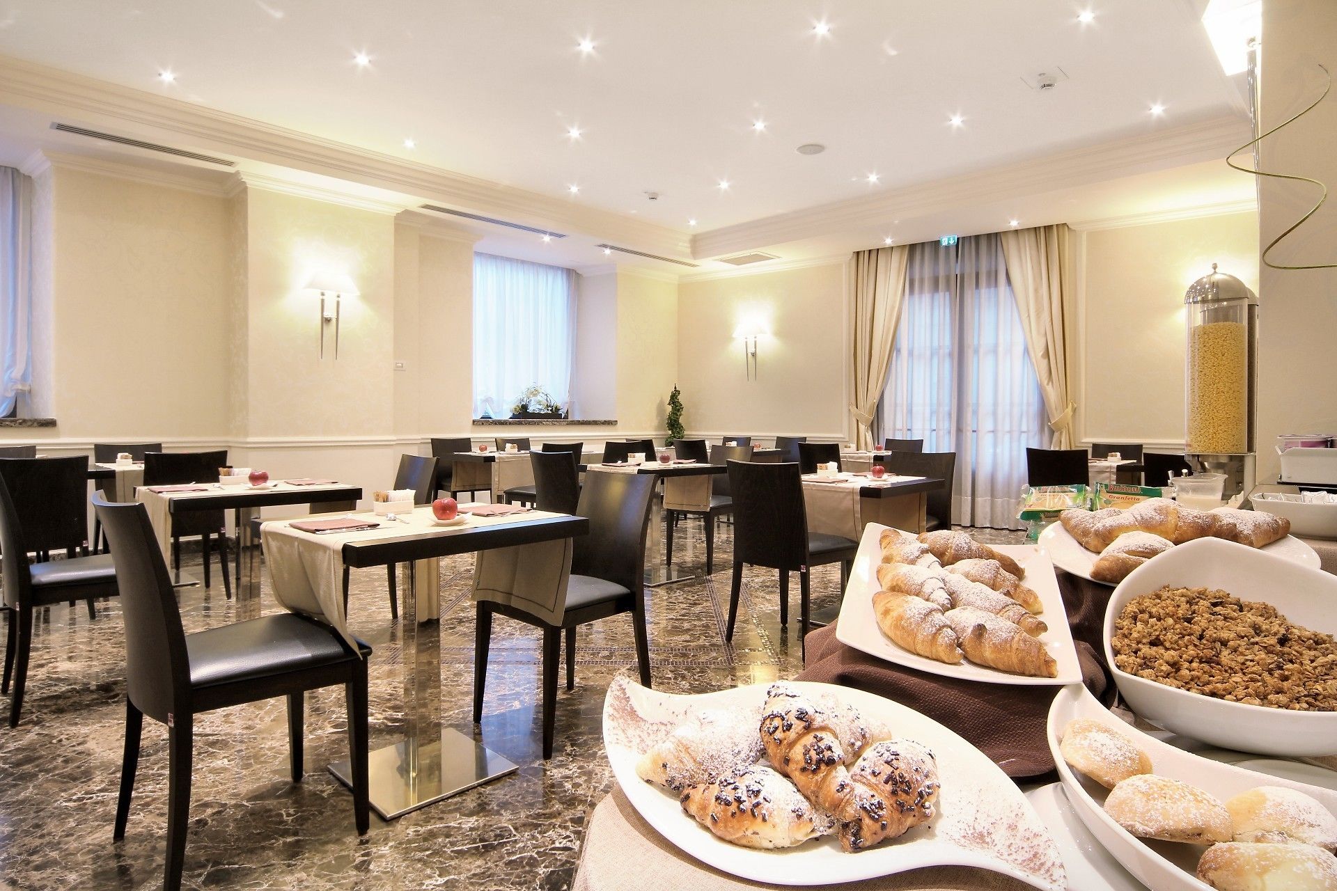 daily buffet breakfast (eur 12.00 per person)