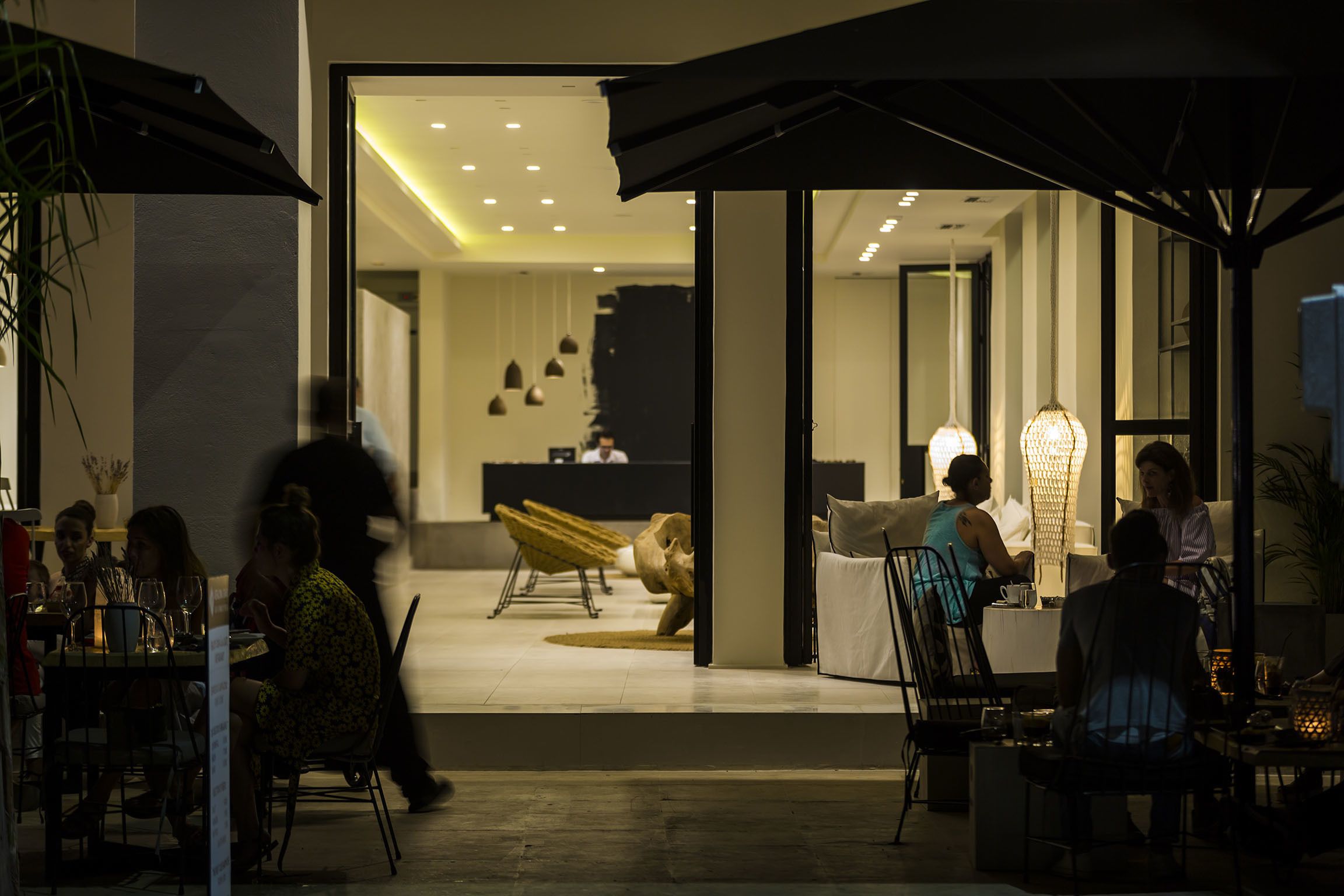 Front of property – evening/night