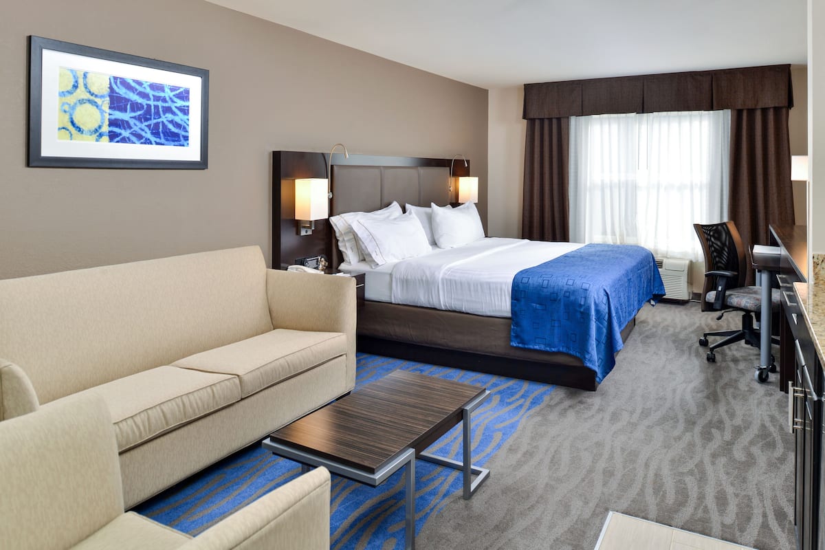 Hypo-allergenic bedding, down comforters, pillowtop beds, in-room safe