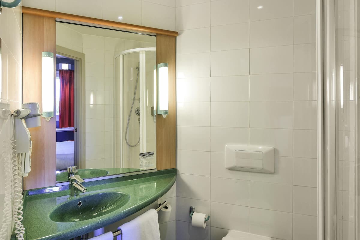 Desk, blackout drapes, soundproofing, iron/ironing board