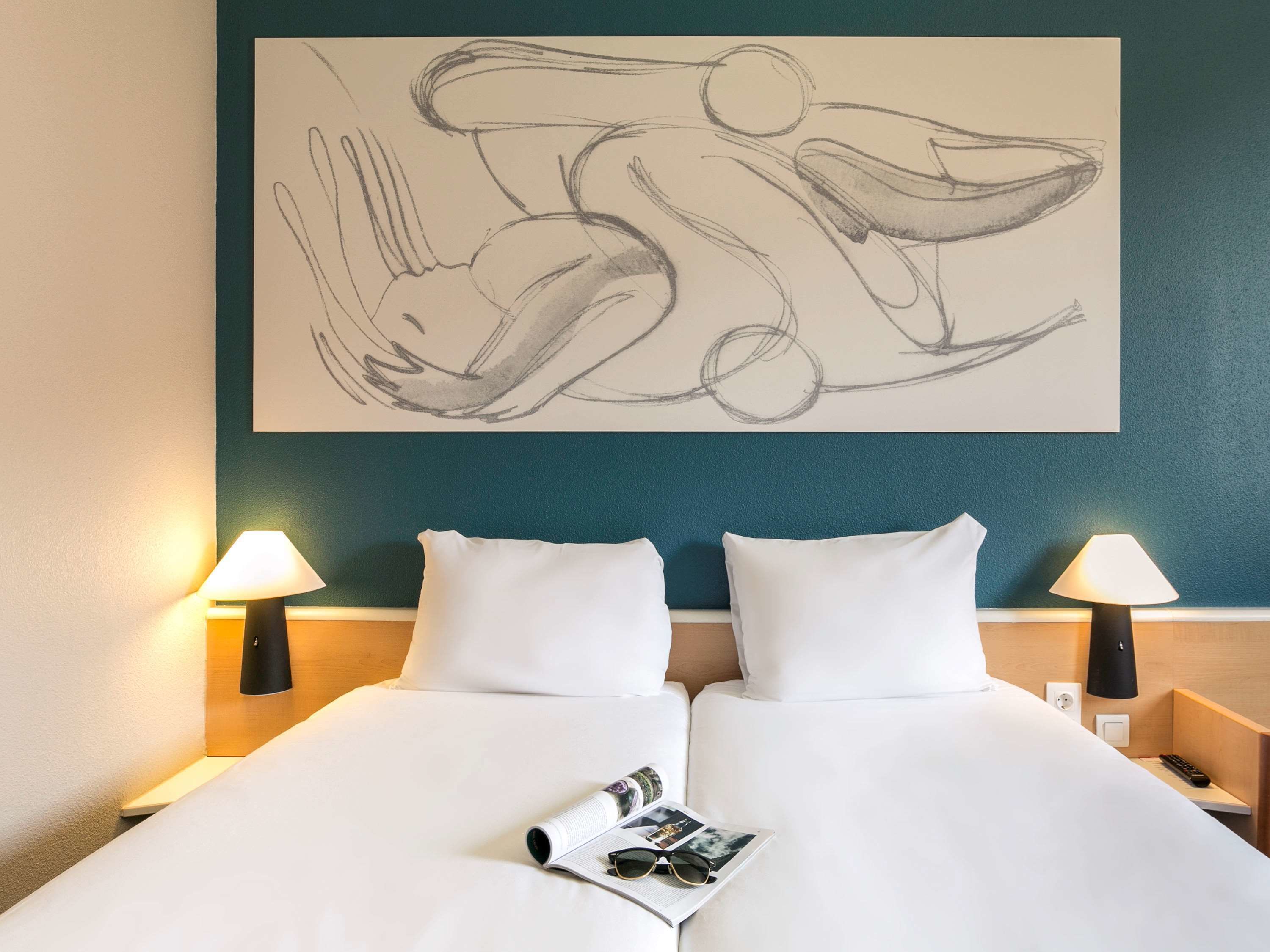 desk, blackout curtains, soundproofing, iron/ironing board