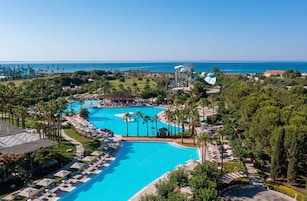 Indoor pool, 3 outdoor pools, pool umbrellas, sun loungers