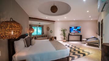 1 chambre, literie de qualité supérieure, couette en duvet d'oie