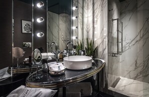 Shower, rainfall showerhead, designer toiletries, hair dryer - Bebek Hotel By The Stay  (Istanbul)