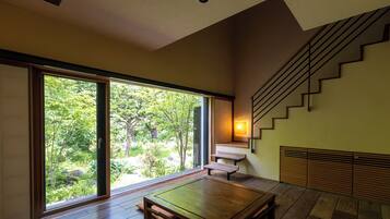 Maisonette, Japanese-Western-style, Non Smoking | Down comforters, in-room safe, individually decorated