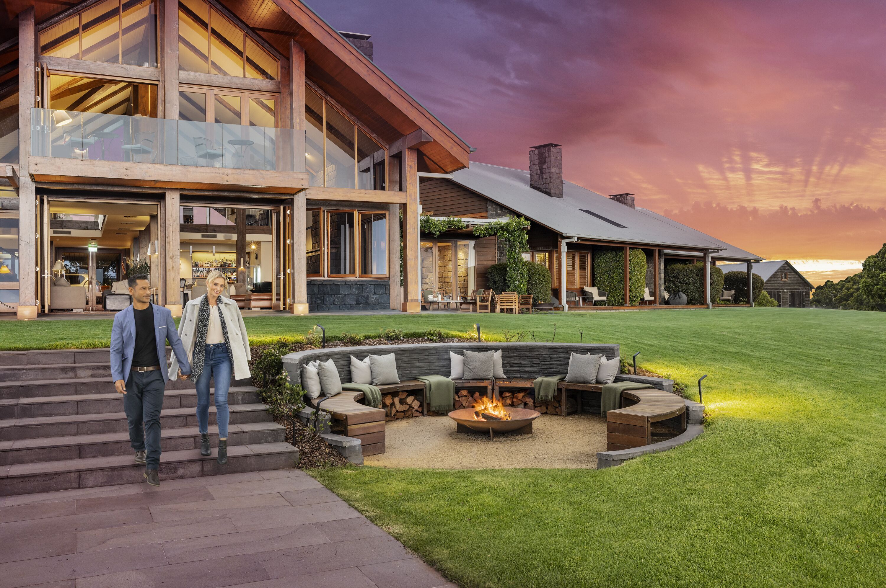 Vista frontal de la propiedad