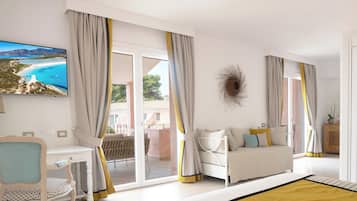 Grand-Suite, Meerblick | Allergikerbettwaren, Daunenbettdecken, Betten mit Memory-Foam-Matratzen