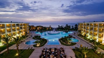 Vue depuis lâhĂ©bergement