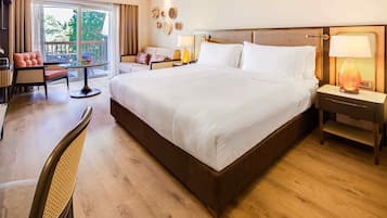 Ropa de cama de alta calidad, cubrecamas y minibar