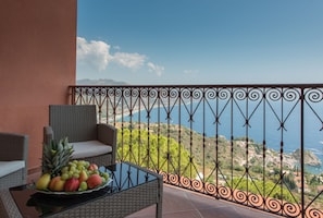 Superior Room, Balcony, Sea View | Terrace/patio