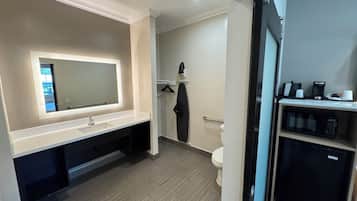 Quarto luxo | Banheiro | Chuveiro/banheira combinados, ducha de hidromassagem