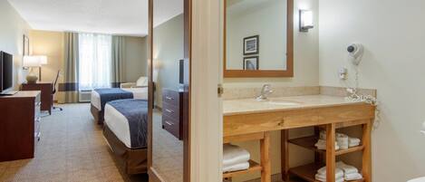 Sengetøy i egyptisk bomull, sengetøy av topp kvalitet og safe på rommet