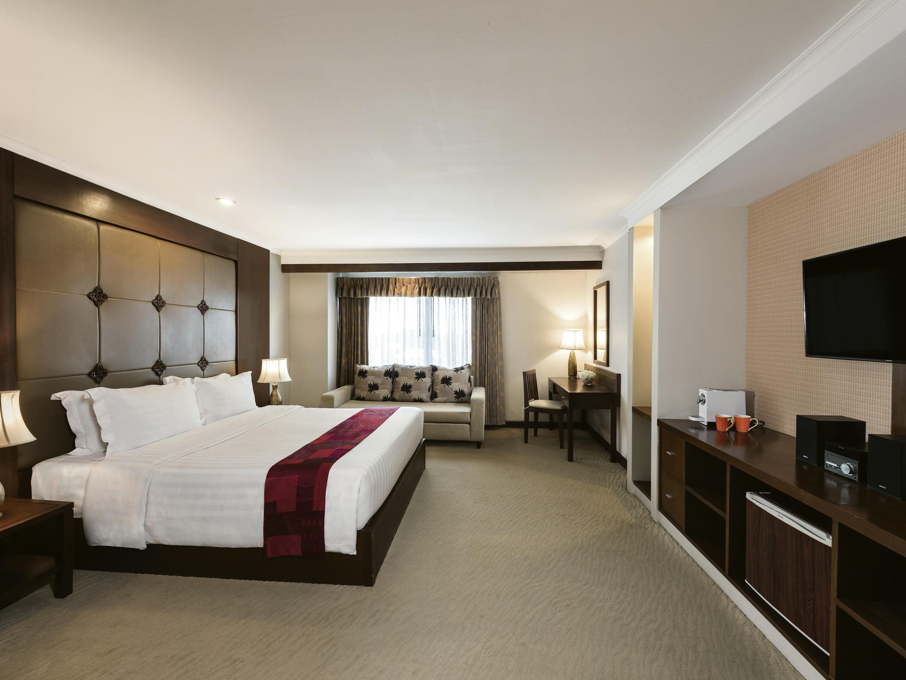 Select Comfort beds, in-room safe, individually decorated, desk