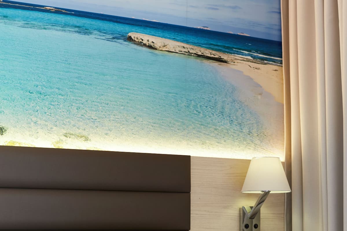 1 camera, con arredamento individuale, una scrivania, tende oscuranti