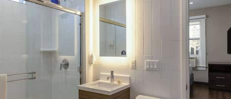 Free toiletries, hair dryer, towels