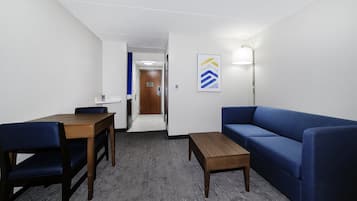 In-room safe, desk, iron/ironing board, free cribs/infant beds