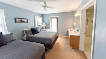 Double Room, 2 Double Beds, Garden View
