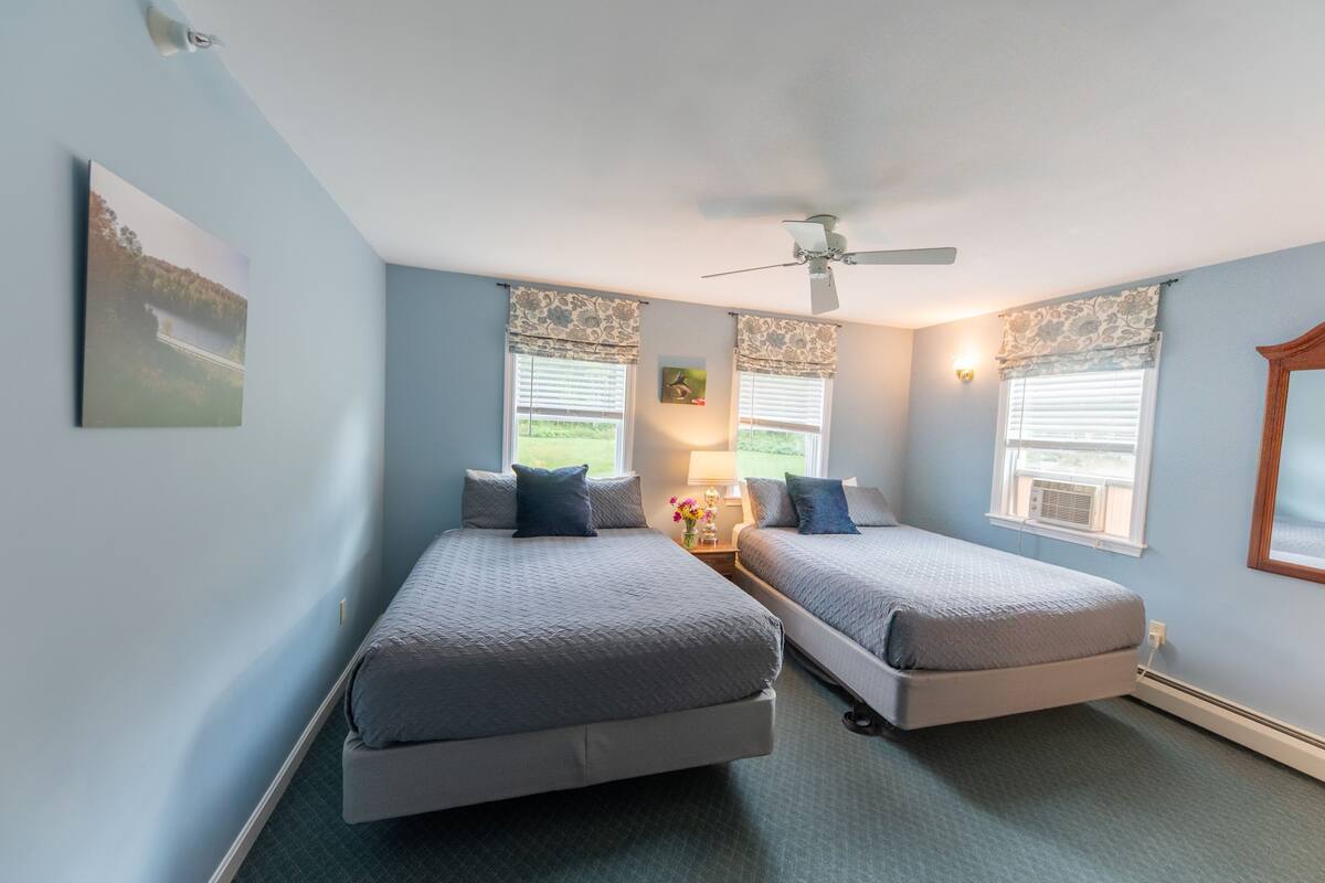 double room, 2 double beds, garden view | rollaway beds, free wifi, bed sheets, alarm clocks