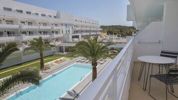 Uitzicht vanaf balkon