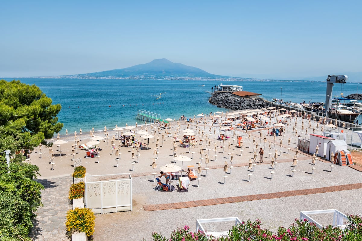 Superior Double Room, 1 Double or 2 Twin Beds, Balcony, Sea View | Beach | Private beach, black sand, sun loungers, beach umbrellas