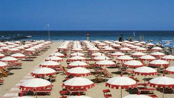 Beach nearby, beach cabanas, sun loungers, beach umbrellas