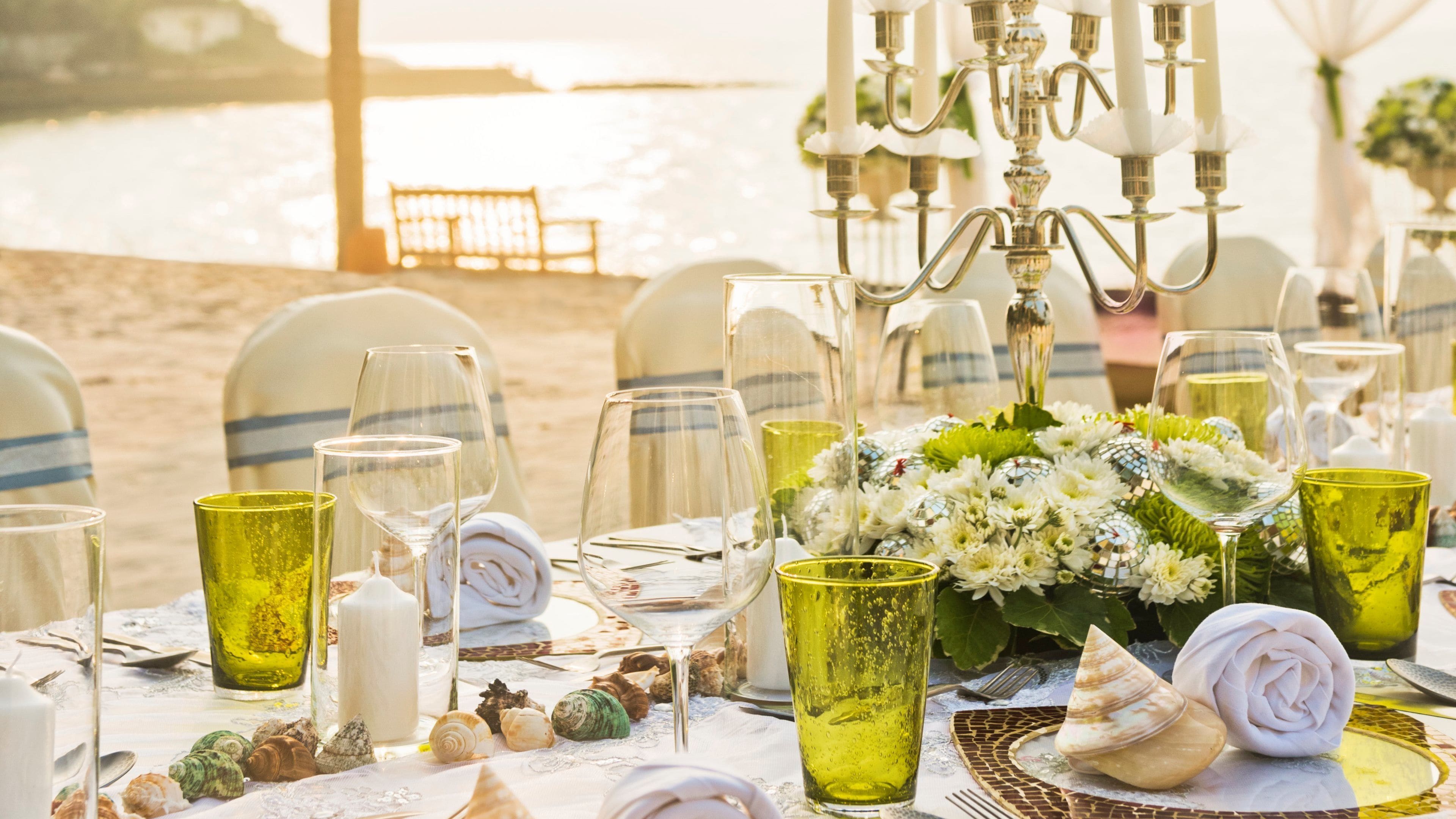 outdoor wedding area