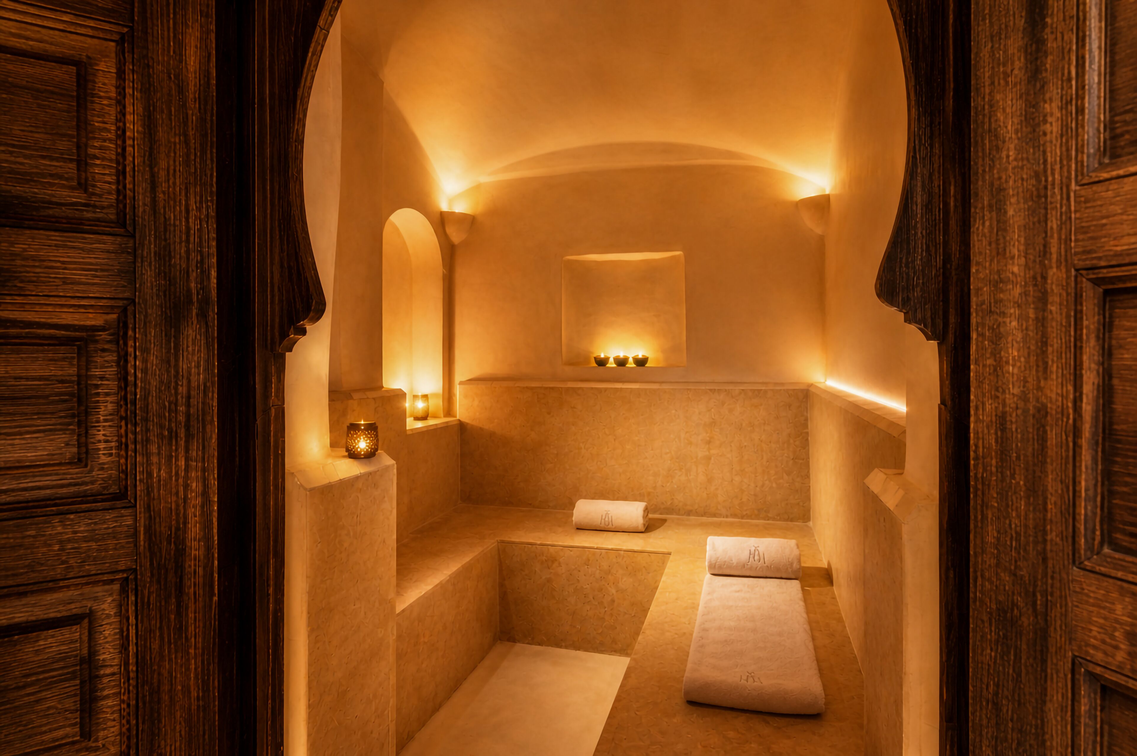 Bagno turco/hammam, trattamenti per il corpo, idroterapia, aromaterapia