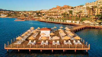 Private beach, beach cabanas, sun loungers, beach umbrellas