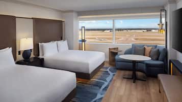 Room, 2 Queen Beds, Accessible, Bathtub | Premium bedding, down duvets, pillow-top beds, minibar